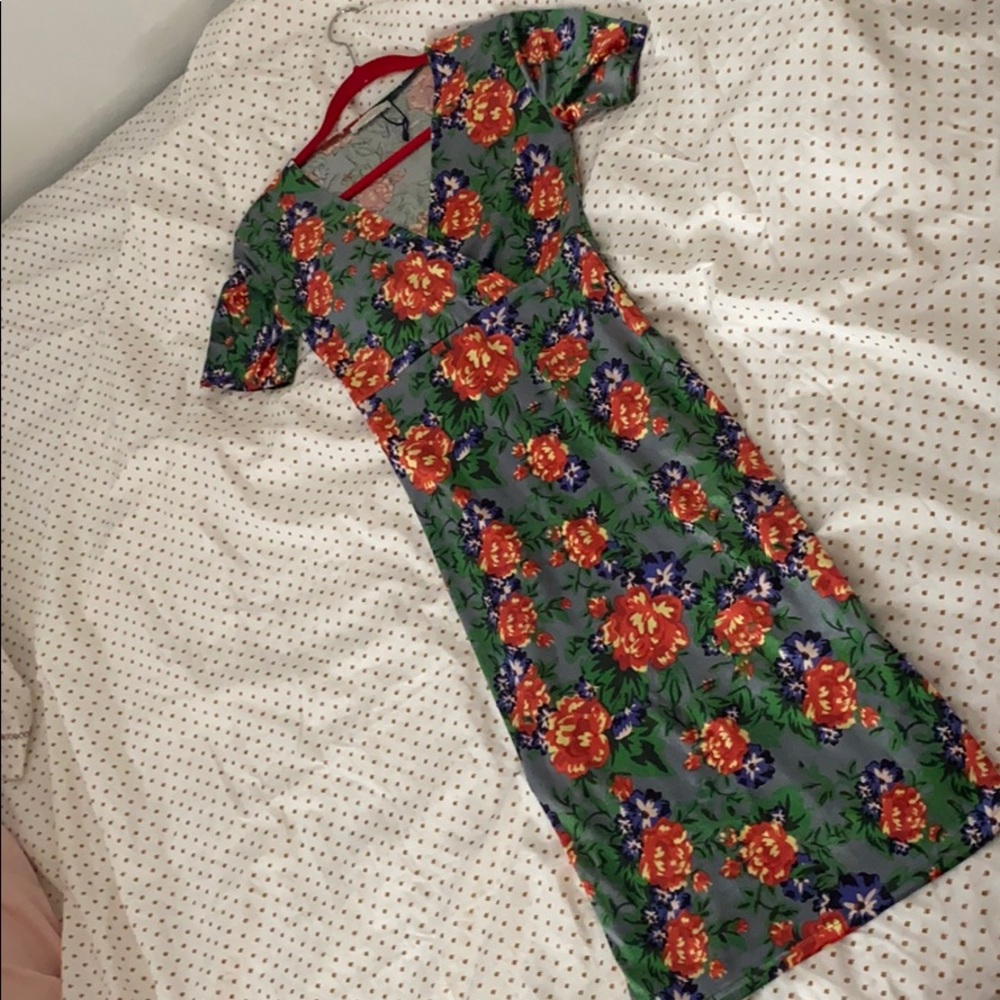 Velvet part dress